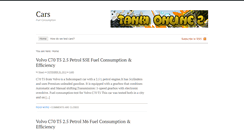 Desktop Screenshot of carsconsumption.com